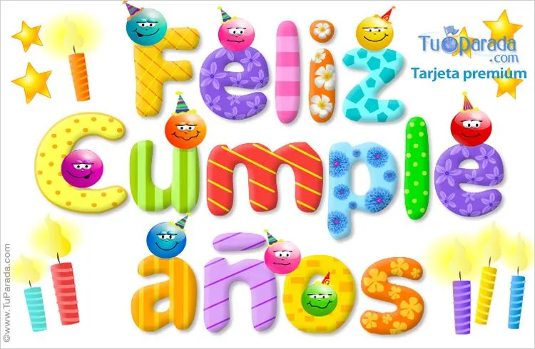 Tarjetas de cumpleaños - Postales de cumpleaños, tarjetas de ...