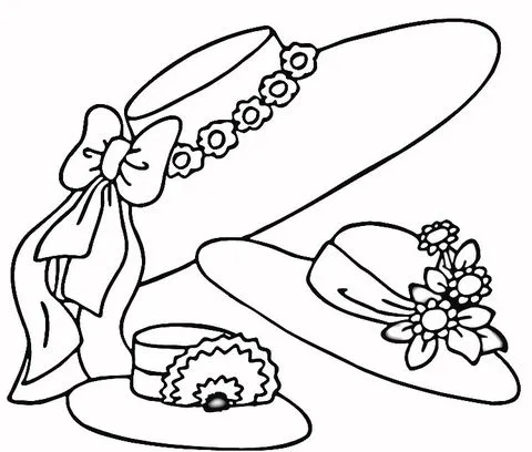 Easter Hats coloring page | Super Coloring