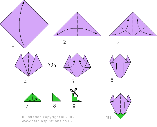 Easy Origami Flower; step by step Instructions. #tutorial ... Easy Origami Flower; step by step Instructions. #tutorial ...