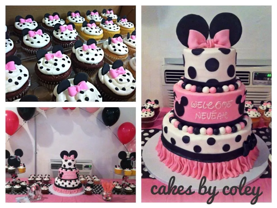 eatingrecipe.com Minnie Mouse Baby Shower Cake