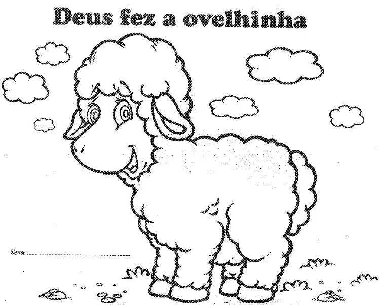EBI COM TIA ELIANE !!: Para colorir, Ovelhas EBI COM TIA ELIANE !!: Para colorir, Ovelhas