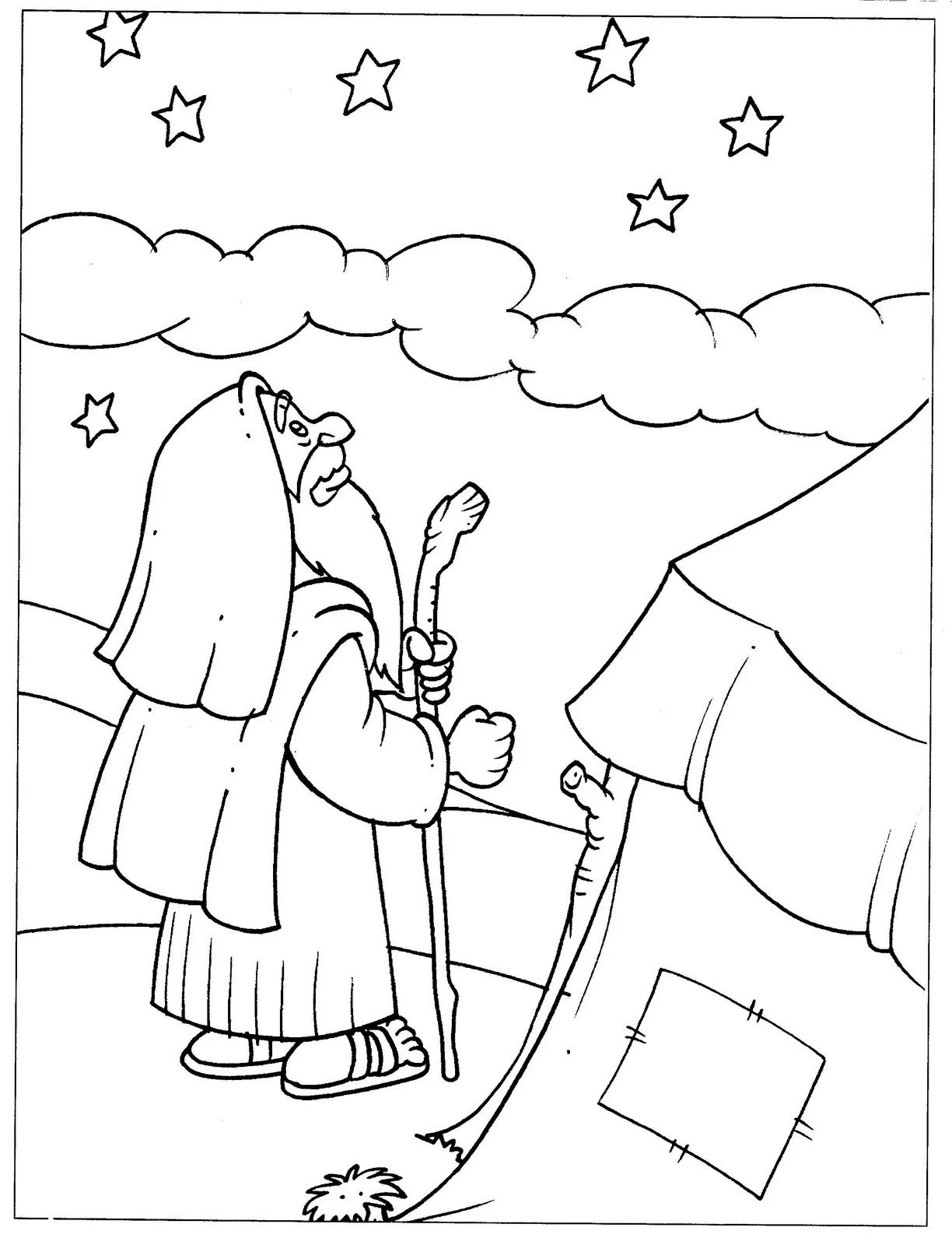 Dibujos para colorear - Abraham ~ EBI México Dibujos para colorear - Abraham ~ EBI México