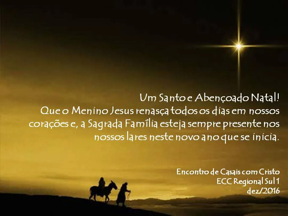 ECC Regional Sul 1: Feliz Natal