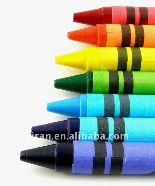 Eco- ambiente medio estacionaria crayones de cera conjunto con la ...