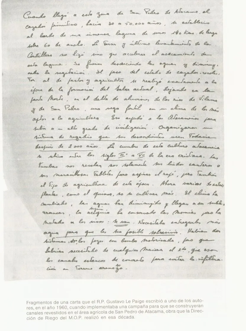 Eco-antropología: Fragmento de carta de Gustavo Le Paige a Hans ... Eco-antropología: Fragmento de carta de Gustavo Le Paige a Hans ...
