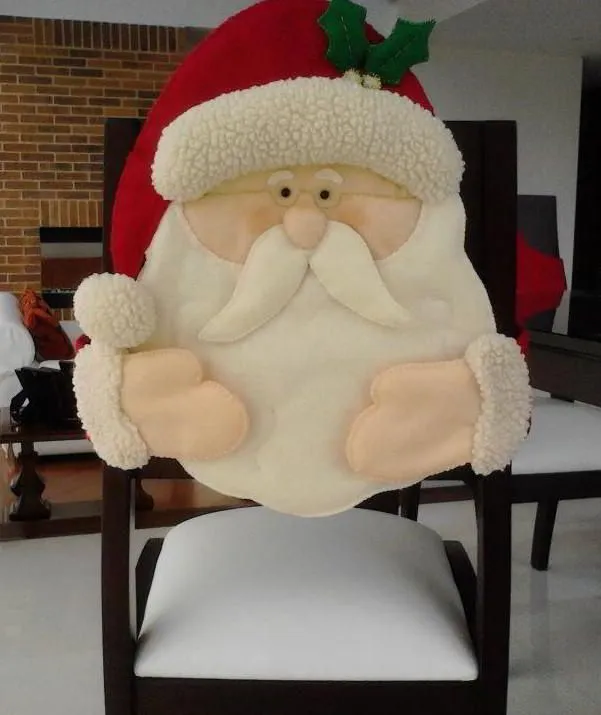 Molde de forro de sillas navideñas en ecoartesanias - Imagui Molde de forro de sillas navideñas en ecoartesanias - Imagui