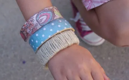 ECOIDEAS CREATIVAS PARA EL VERANO. BRAZALATES HECHOS CON PALITOS ...