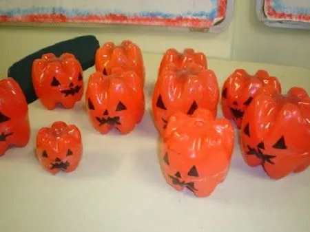 EcoNotas.com: Ideas de Decoración para Halloween, Botellas de Plastico