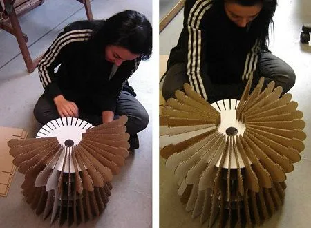 EcoNotas.com: Mesa y Banco de Cartón Corrugado Reciclado, Muebles ...