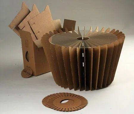 EcoNotas.com: Mesa y Banco de Cartón Corrugado Reciclado, Muebles ...