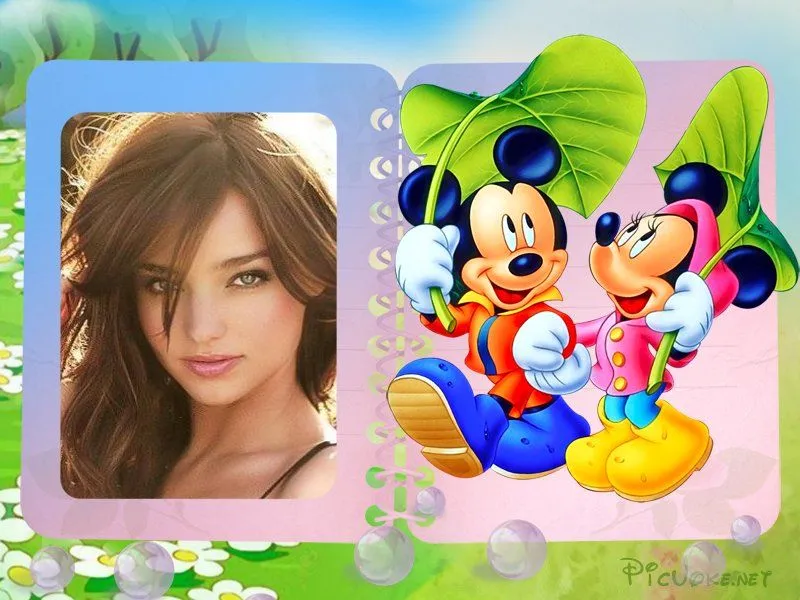 Como Editar mis Fotos: Marco de Mickey y Minnie Mouse