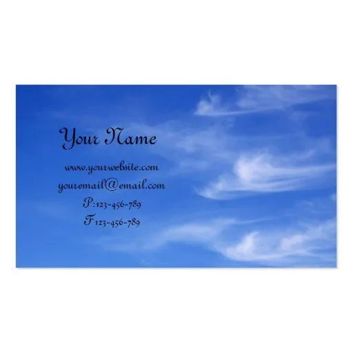 Cielo azul con las nubes para el fondo tarjeta de visita | Zazzle Cielo azul con las nubes para el fondo tarjeta de visita | Zazzle