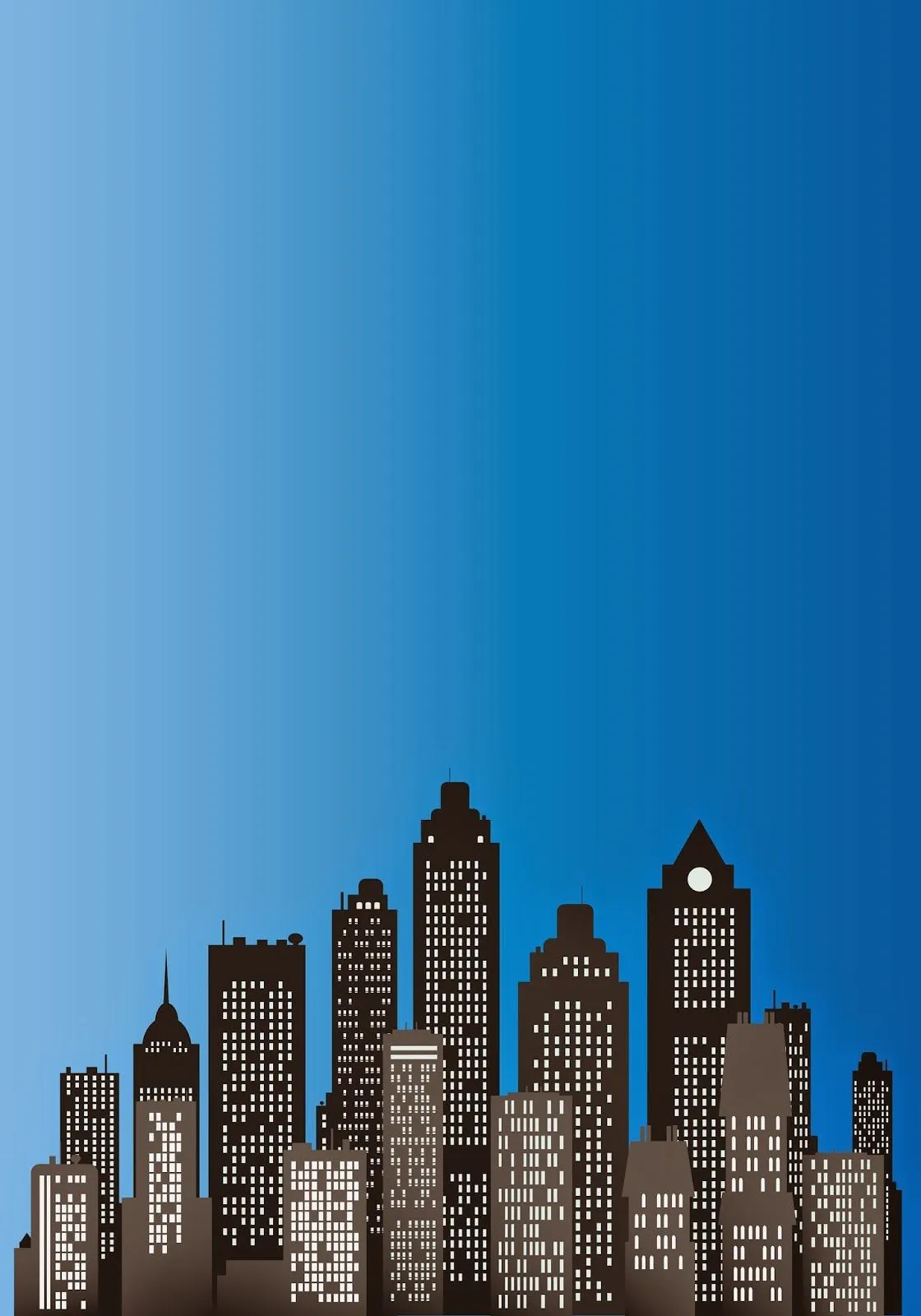 Editor audiovisuals el templat: Silueta ciudad vector Editor audiovisuals el templat: Silueta ciudad vector