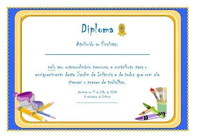 Educ@ naWeb ....Pré-Escolar: Diplomas de Finalistas Educ@ naWeb ....Pré-Escolar: Diplomas de Finalistas