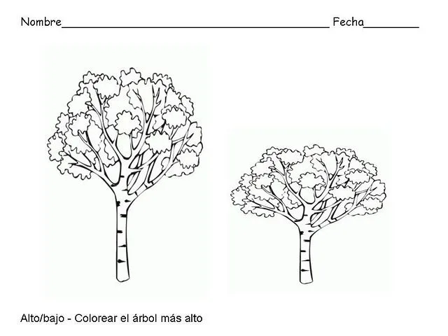 Alto bajo para colorear - Imagui