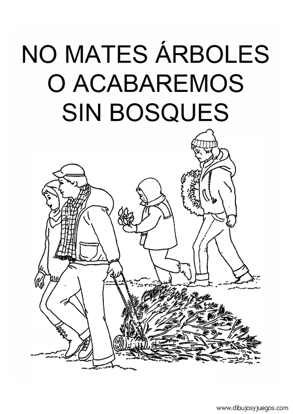dibujo-anti-arbol-navidad-001 | Dibujos y juegos, para pintar y ... dibujo-anti-arbol-navidad-001 | Dibujos y juegos, para pintar y ...