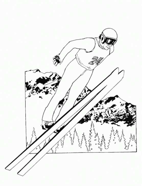 Educación Física en la Red: Saltos de esquí: Colorea este poster ...