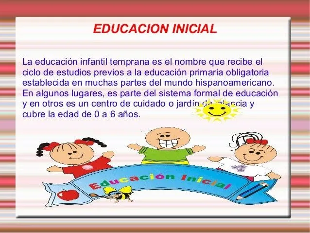 Educacion inicial