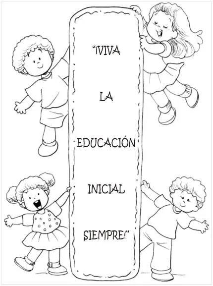 Dia de la educación inicial para colorear - Imagui Dia de la educación inicial para colorear - Imagui
