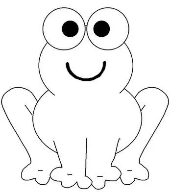 Dibujo de un sapo para colorear - Imagui