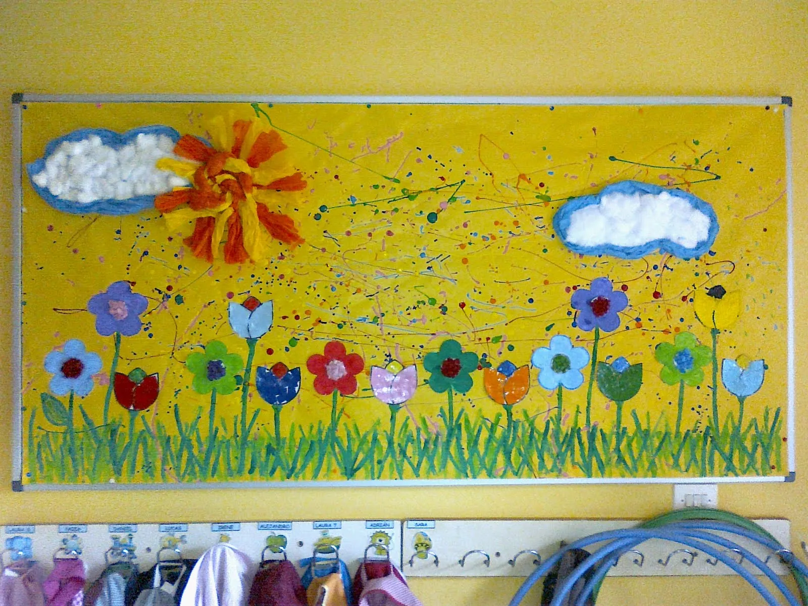Educación Preescolar: periódico mural primavera Educación Preescolar: periódico mural primavera