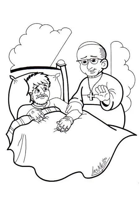 EDUCACIÓN RELIGIOSA: Dibujos para colorear: PAPA FRANCISCO