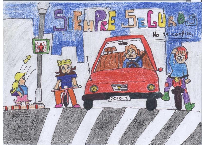 EDUCACION VIAL CHIPIONA: CARTEL GANADOR II CONCURSO DIBUJOS