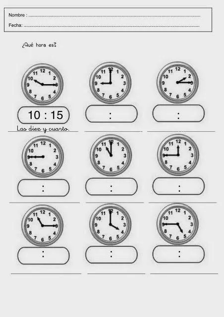 Educadora de Ilusiones": EL RELOJ