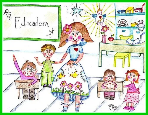 Dibujo de educadora - Imagui