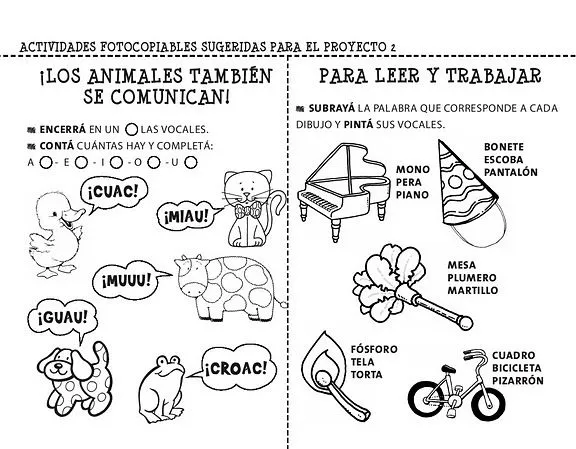 Educando con amor: Lengua-Mi libro y yo 1-actividades