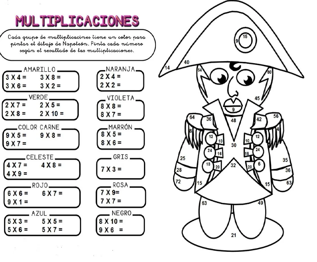 Educando con amor: REPASANDO LAS TABLAS