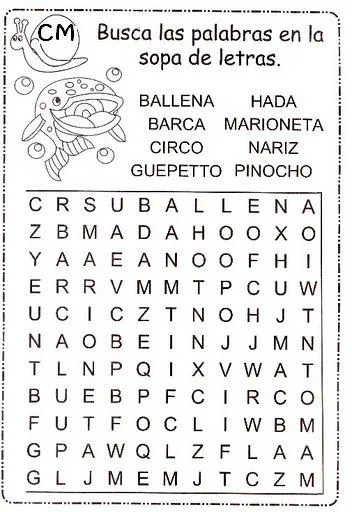 Educando con amor: SOPA DE LETRAS