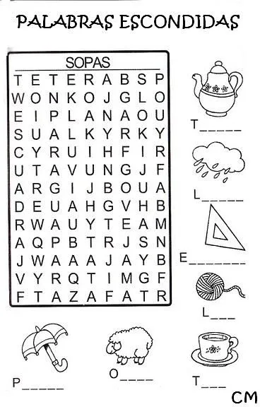 Educando con amor: SOPA DE LETRAS