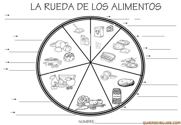 Educando y jugando: PLATO DEL BIEN COMER PARA COLOREAR | ciencia ...