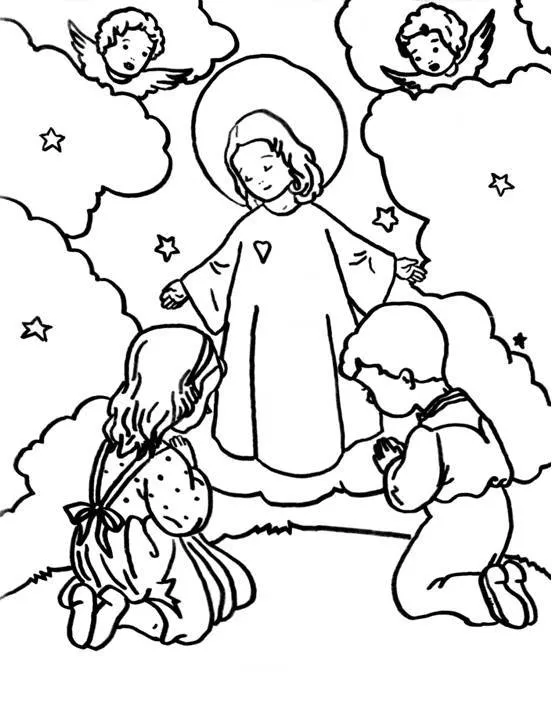 Educar con Jesús: Asunción de María. Colorear Educar con Jesús: Asunción de María. Colorear