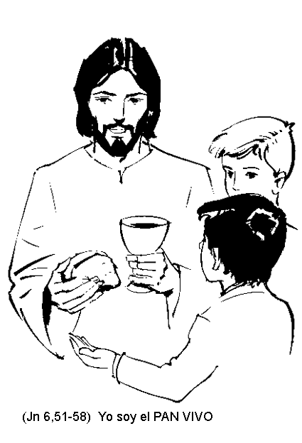 Dibujos de la eucaristía para colorear - Imagui