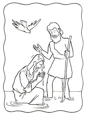 Educar con Jesús: Pintar el Bautismo de Jesús Educar con Jesús: Pintar el Bautismo de Jesús