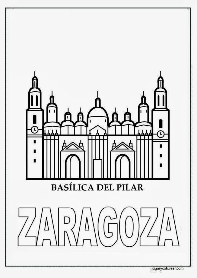 Educar con Jesús: La Virgen del Pilar, colorear Educar con Jesús: La Virgen del Pilar, colorear