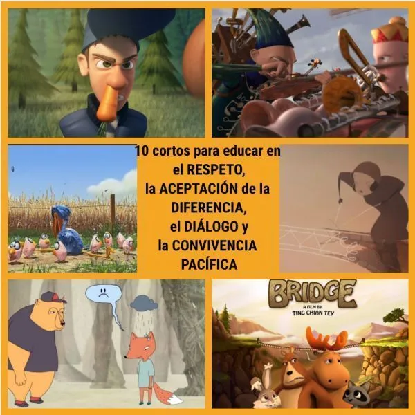 EDUCAR en VALORES: 10 cortos que nos hablan de RESPETO, CONVIVENCIA, DIÁLOGO... valores imprescindibles en la educación de nuestros niños - RZ100arte EDUCAR en VALORES: 10 cortos que nos hablan de RESPETO, CONVIVENCIA, DIÁLOGO... valores imprescindibles en la educación de nuestros niños - RZ100arte