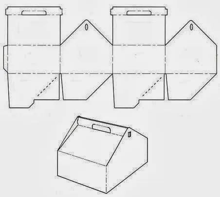 Educar X: Molde de casas de papel para montar Educar X: Molde de casas de papel para montar