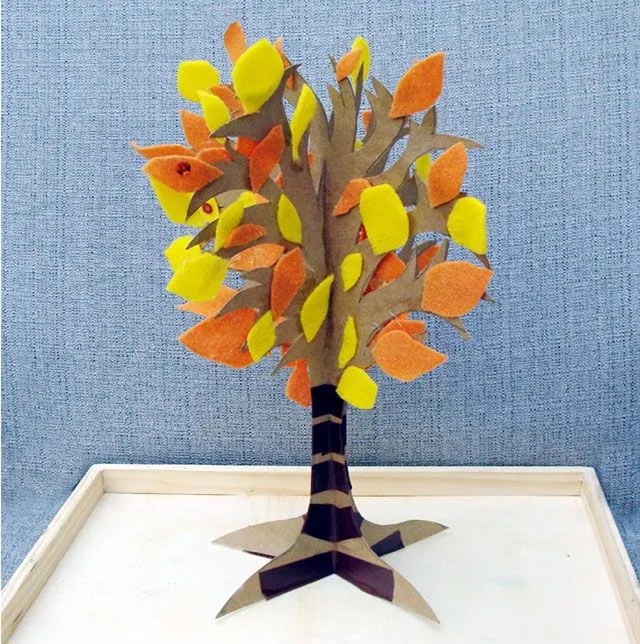Educarpetas: Árbol de cartón