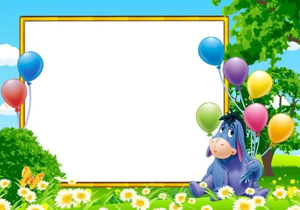 Eeyore from Winnie the Pooh Kids Transparent Photo Frame | O ... Eeyore from Winnie the Pooh Kids Transparent Photo Frame | O ...