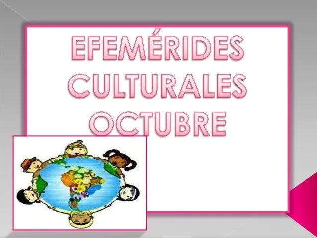 Efemérides culturales octubre