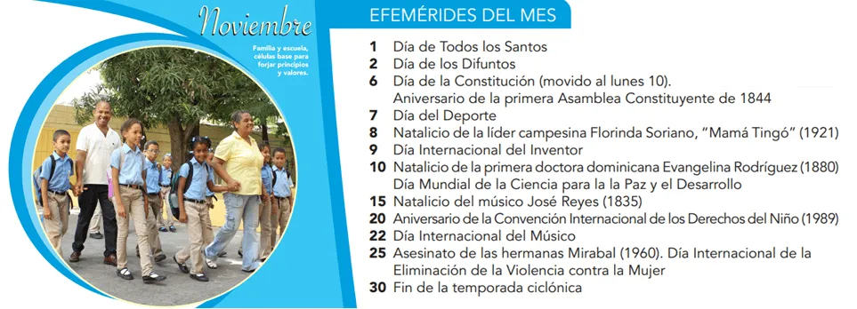 Efemérides mes de Noviembre 2014. Mes de la Familia. ~ Centro ... Efemérides mes de Noviembre 2014. Mes de la Familia. ~ Centro ...