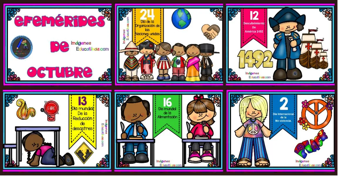 Efemérides Mes de octubre 2018, para tu PERIÓDICO MURAL – Imagenes Educativas Efemérides Mes de octubre 2018, para tu PERIÓDICO MURAL – Imagenes Educativas