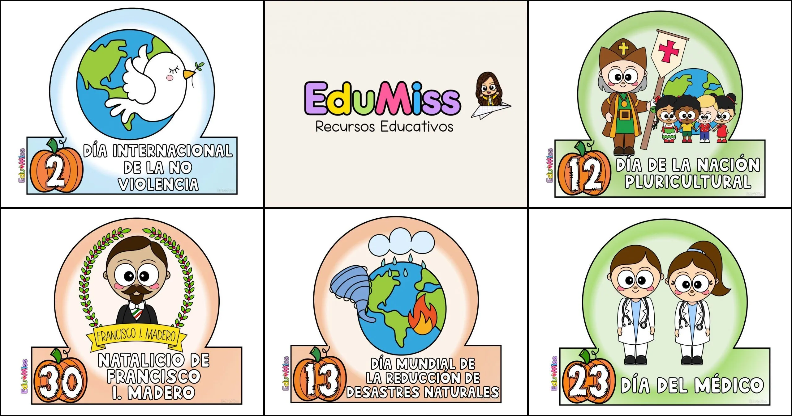 Efemérides octubre – Imagenes Educativas