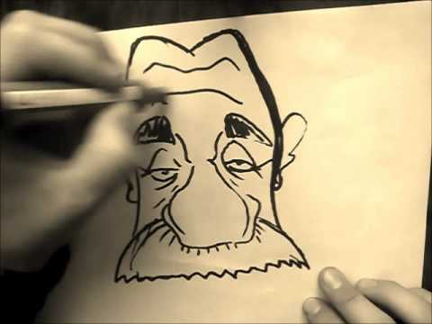 einstein caricatura improvisada - YouTube