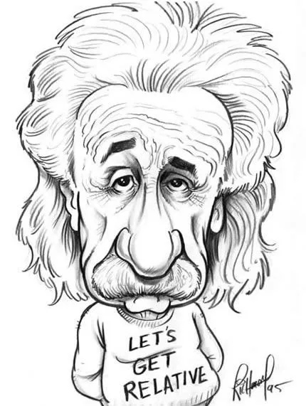 Albert einstein dibujo caricatura - Imagui