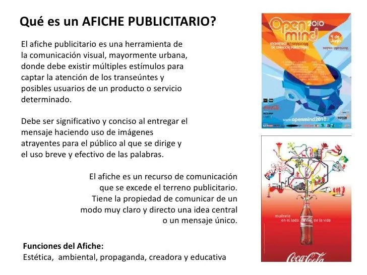 Ejemplos de afiches