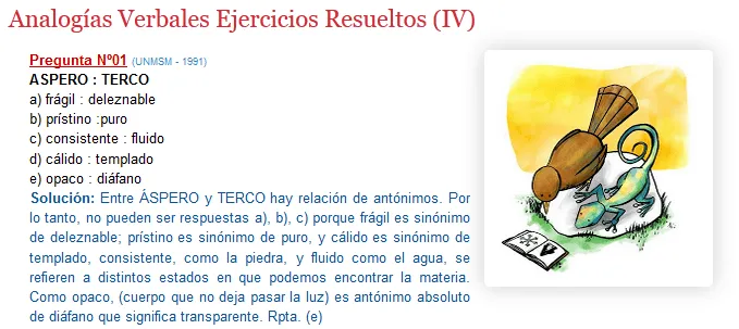 Ejemplos de Analogías Verbales - Ejercicios Resueltos « Blog del ...